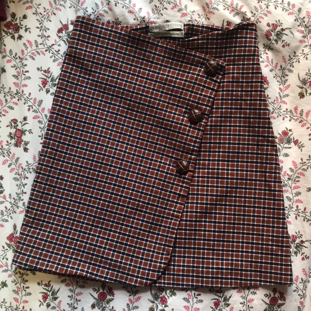 UO plaid skirt